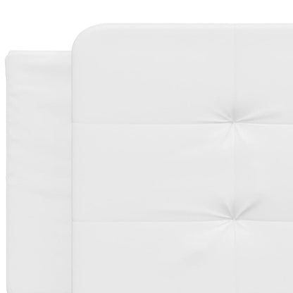 Letto con Materasso Zadar Bianco 160x200 cm in Similpelle | homemem39