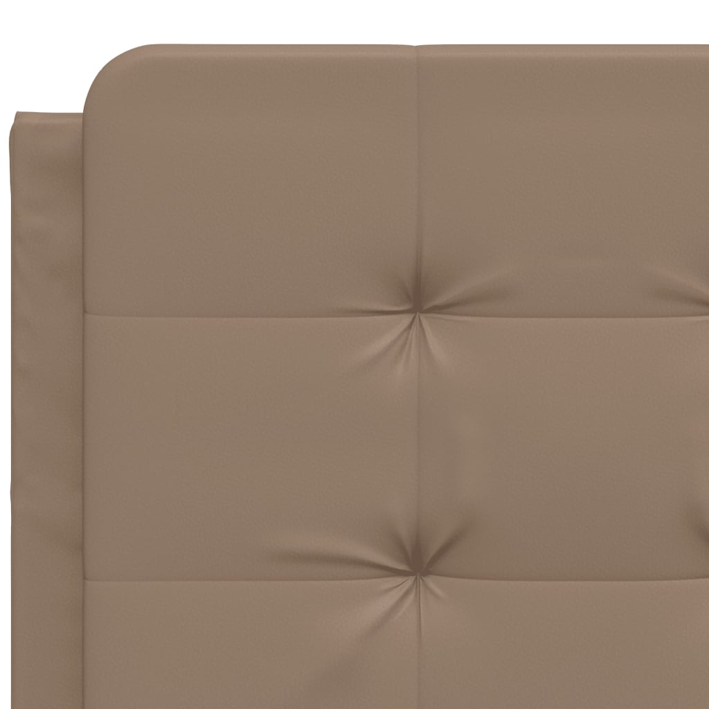 Letto con Materasso Zadar Cappuccino 160x200cm Similpelle - homemem39