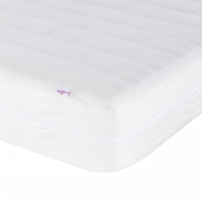 Letto con Materasso Bianco e Nero 160x200cm Similpelle