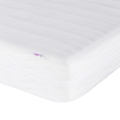 Letto con Materasso Bianco e Nero 180x200cm Similpelle
