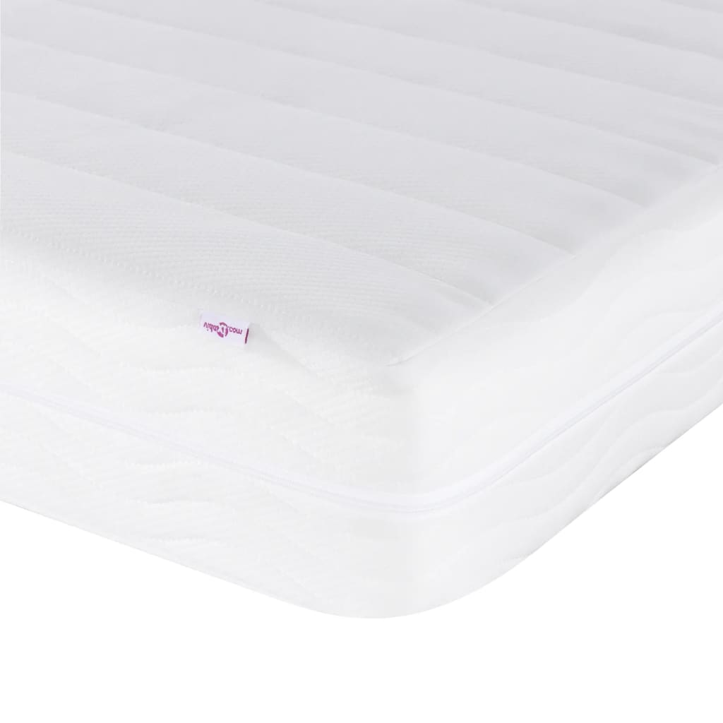 Letto con Materasso Zadar Bianco 200x200cm in Similpelle | homemem39