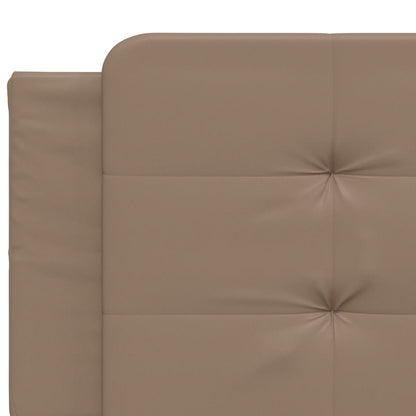 Letto con Materasso Cappuccino 200x200cm Similpelle