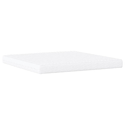 Letto con Materasso Zadar Bianco e Nero 200x200cm in Similpelle | homemem39