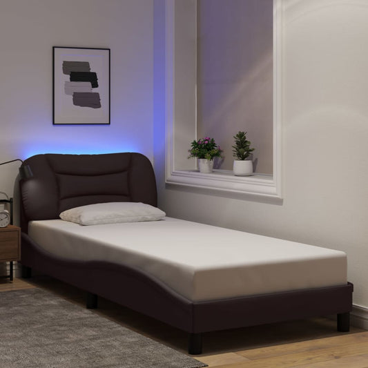 Giroletto con LED senza Materasso 80x200 cm Tessuto