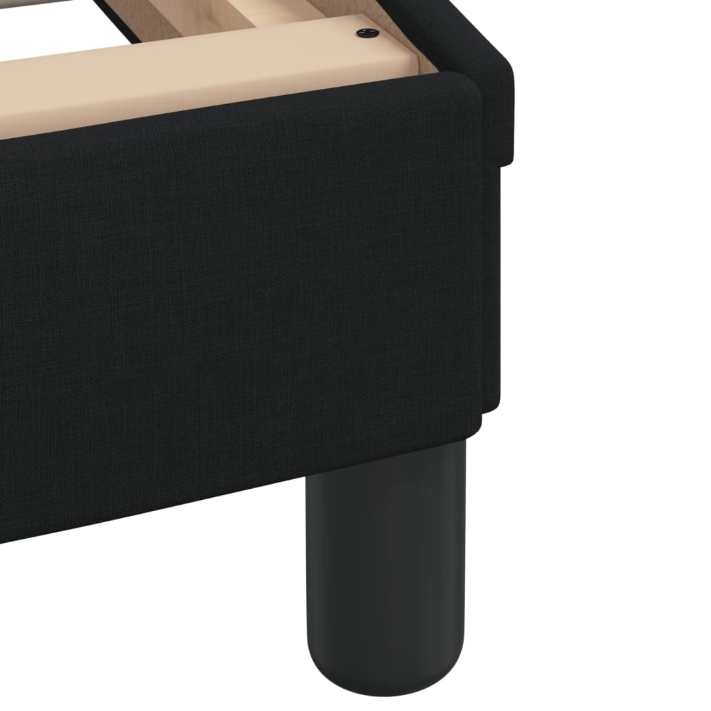 Giroletto con LED senza Materasso Hvar Nero 90x200cm in Tessuto