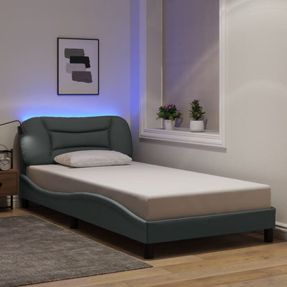 Giroletto con LED senza Materasso Hvar Grigio Chiaro 100x200 cm
