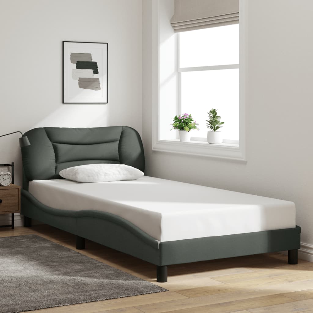 Giroletto con LED senza Materasso Hvar Grigio Scuro 100x200 cm | homemem39