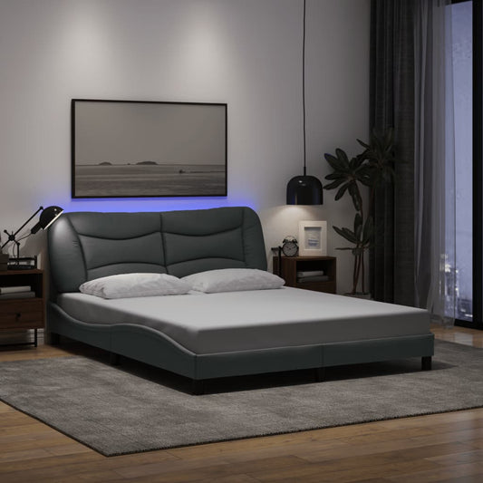 Giroletto con LED senza Materasso Hvar 160x200 cm Tessuto