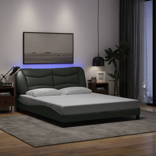 Giroletto con LED senza Materasso Hvar 160x200 cm Tessuto