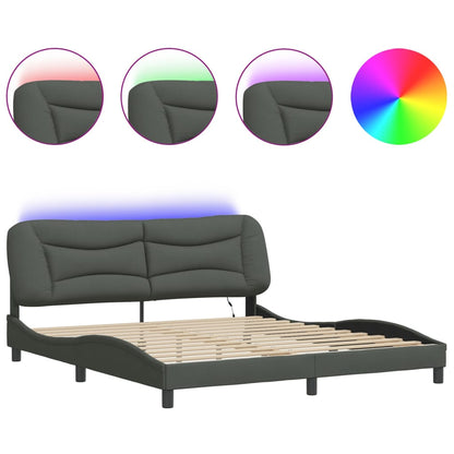 Giroletto con LED senza Materasso Hvar 180x200 cm Tessuto | homemem39