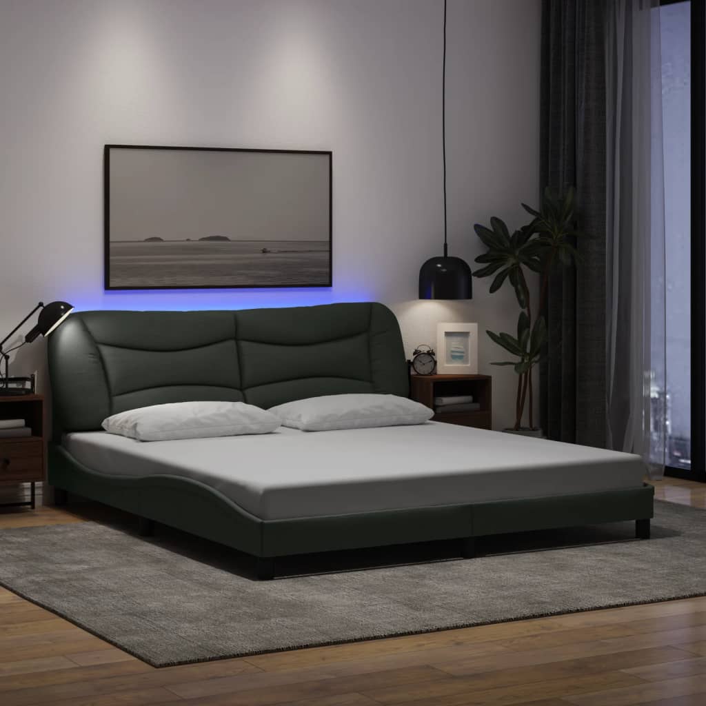Giroletto con LED senza Materasso Hvar 180x200 cm Tessuto | homemem39