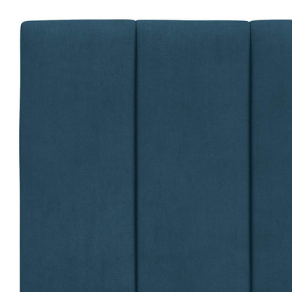 Giroletto con LED senza Materasso Hanko Blu 80x200 cm in Velluto | homemem39