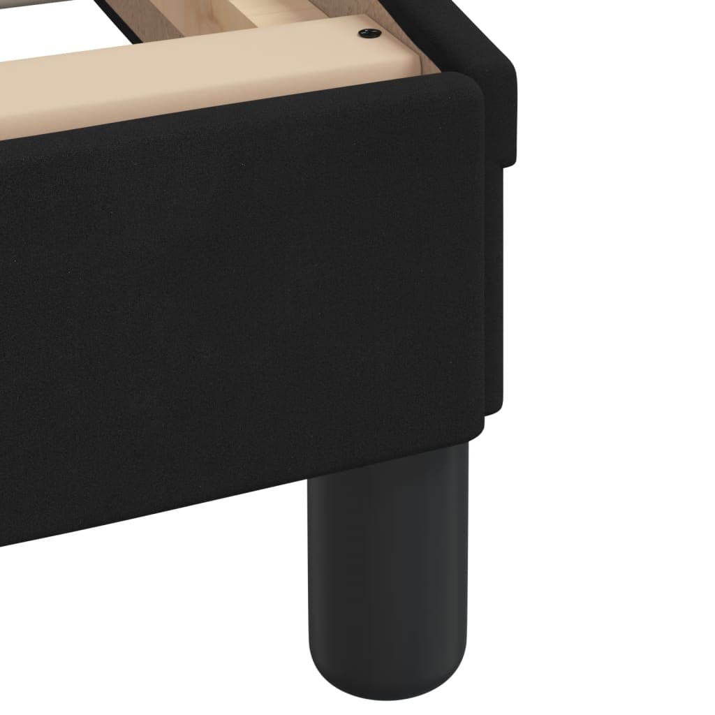 Giroletto con LED senza Materasso Hanko Nero 90x190 cm Velluto | homemem39