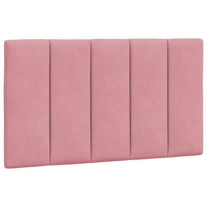Giroletto con LED senza Materasso Hanko Rosa 90x190 cm in Velluto | homemem39