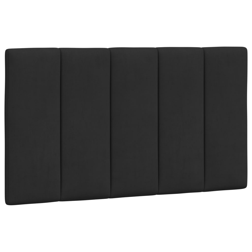 Giroletto con LED senza Materasso Hanko Nero 90x200 cm Velluto