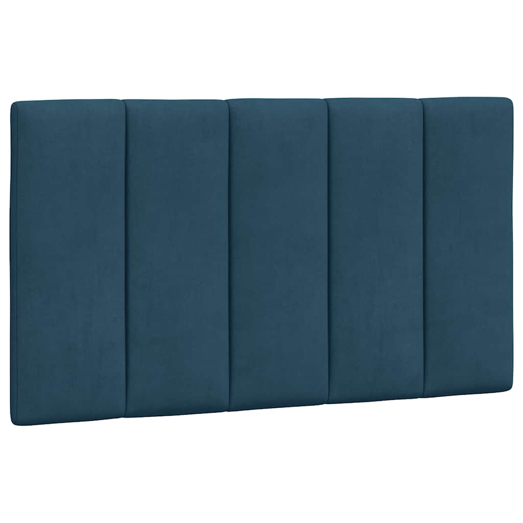 Giroletto con LED senza Materasso Hanko Blu 90x200cm in Velluto