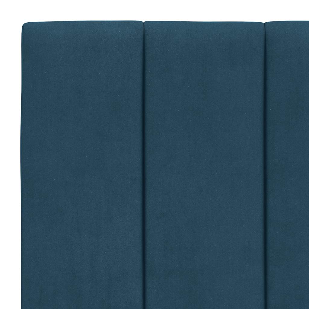 Giroletto con LED senza Materasso Hanko Blu 90x200 cm in Velluto | homemem39
