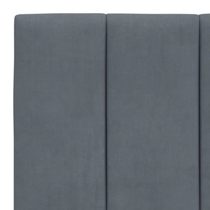 Giroletto con Luci LED Grigio Scuro 100x200 cm in Velluto