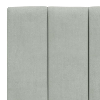 Giroletto con Luci LED Grigio Chiaro 120x200 cm in Velluto