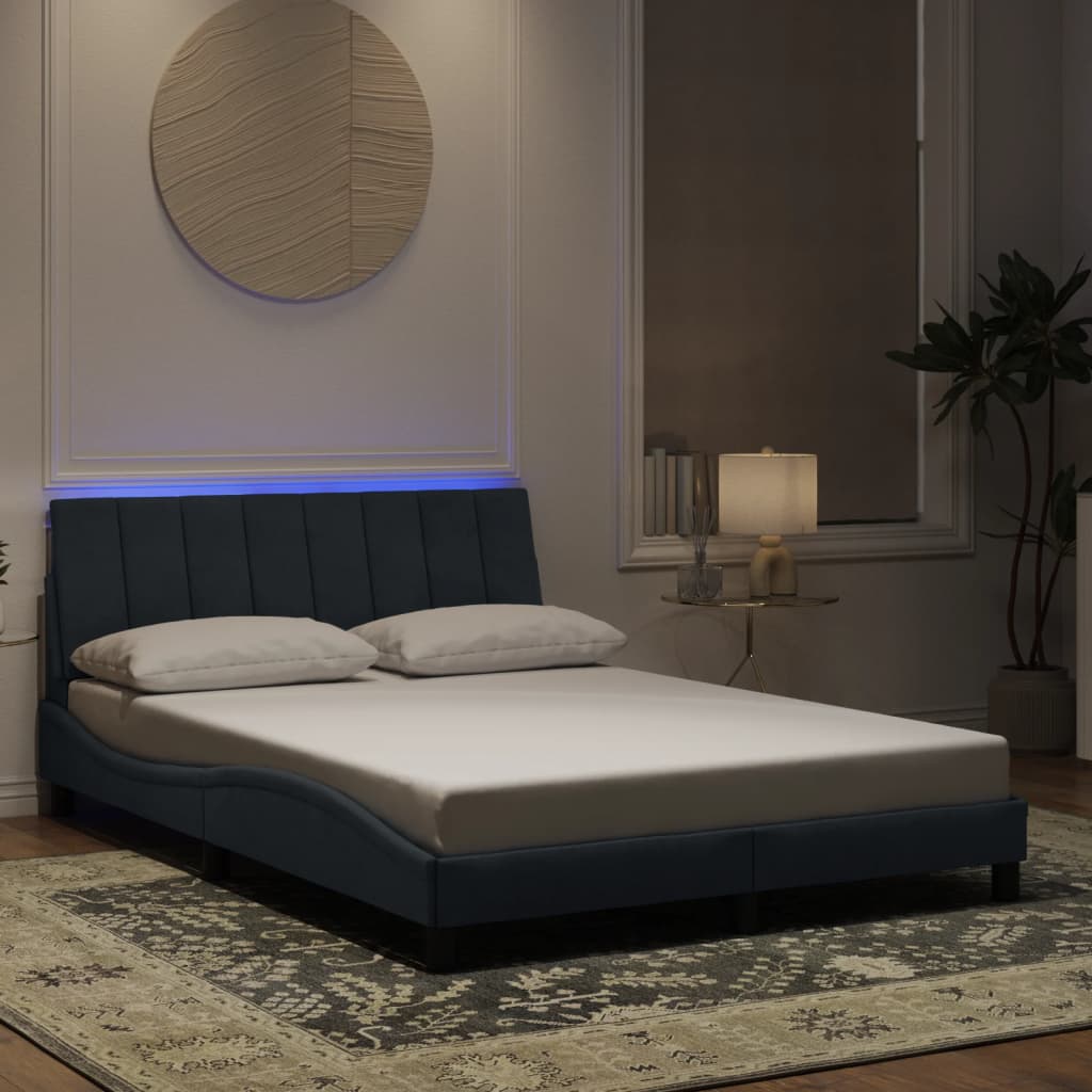Giroletto con LED senza Materasso Hanko Grigio Scuro 120x200 cm