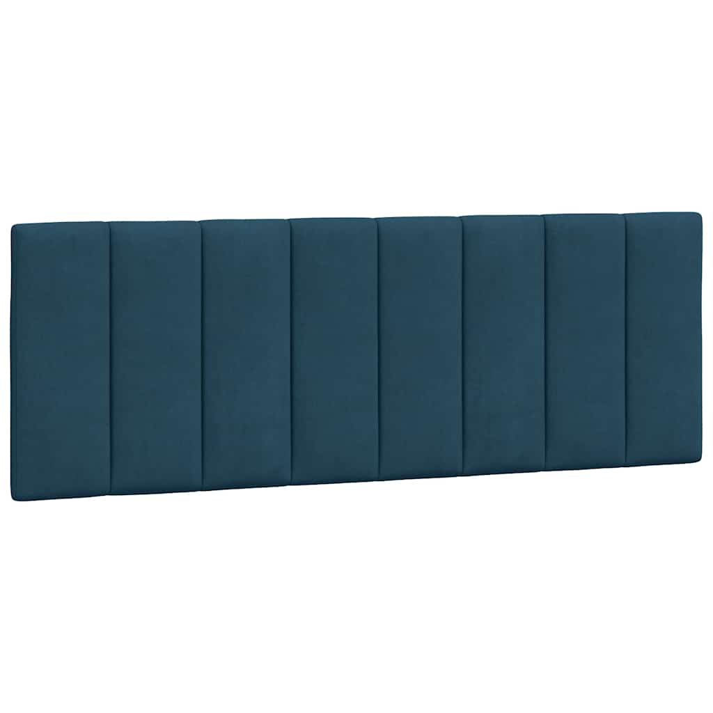 Giroletto con LED senza Materasso Hanko Blu 120x200 cm Velluto