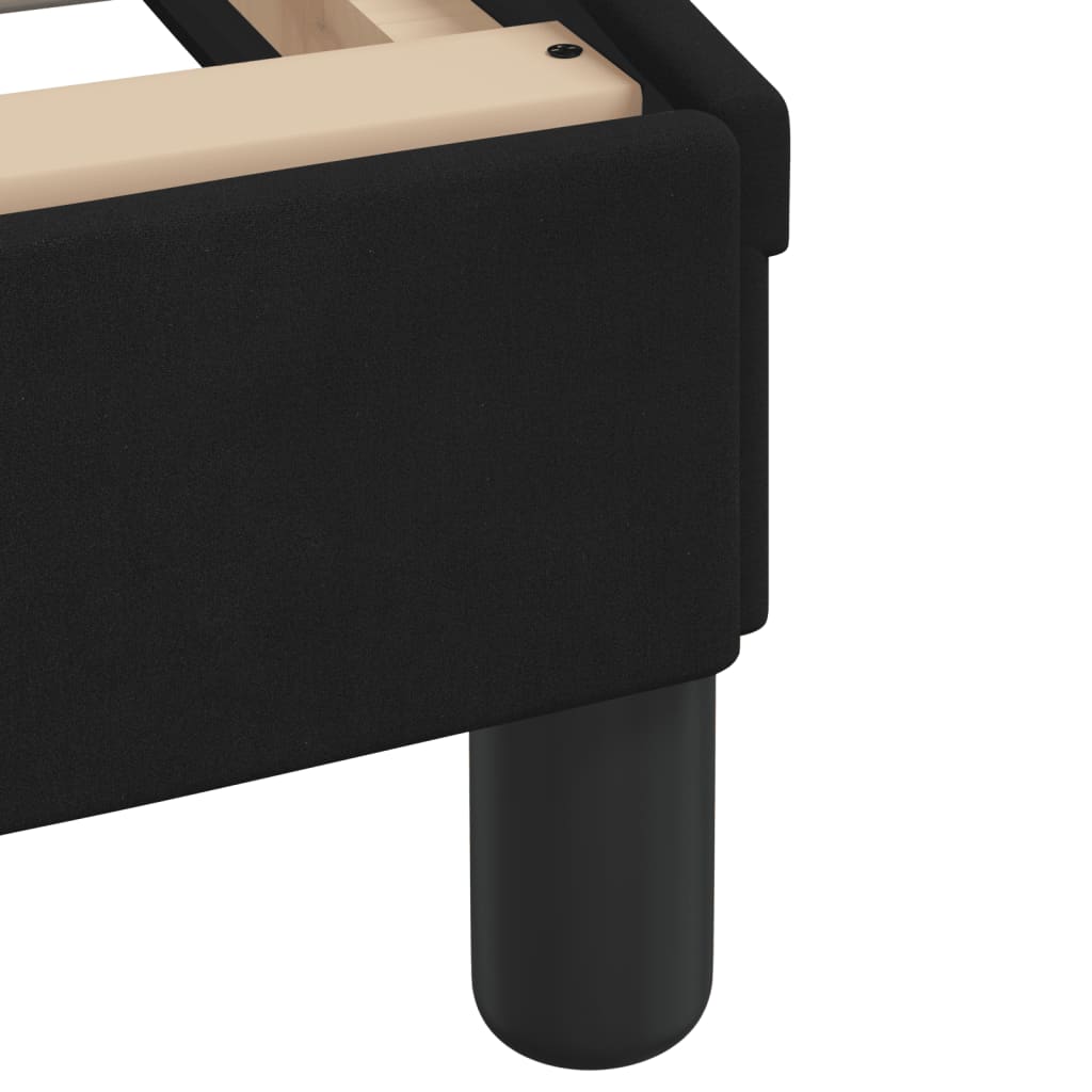 Giroletto con LED senza Materasso Hanko Nero 140x190 cm Velluto | homemem39
