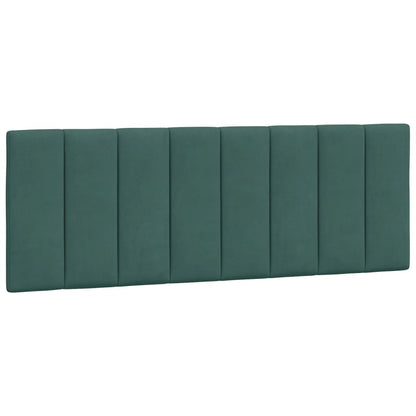Giroletto con Luci LED Verde Scuro 140x190 cm in Velluto - homemem39