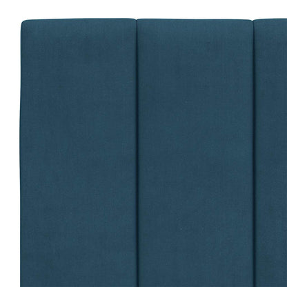 Giroletto con LED senza Materasso Hanko Blu 140x190 cm in Velluto | homemem39