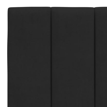 Giroletto con LED senza Materasso Hanko Nero 140x200 cm Velluto
