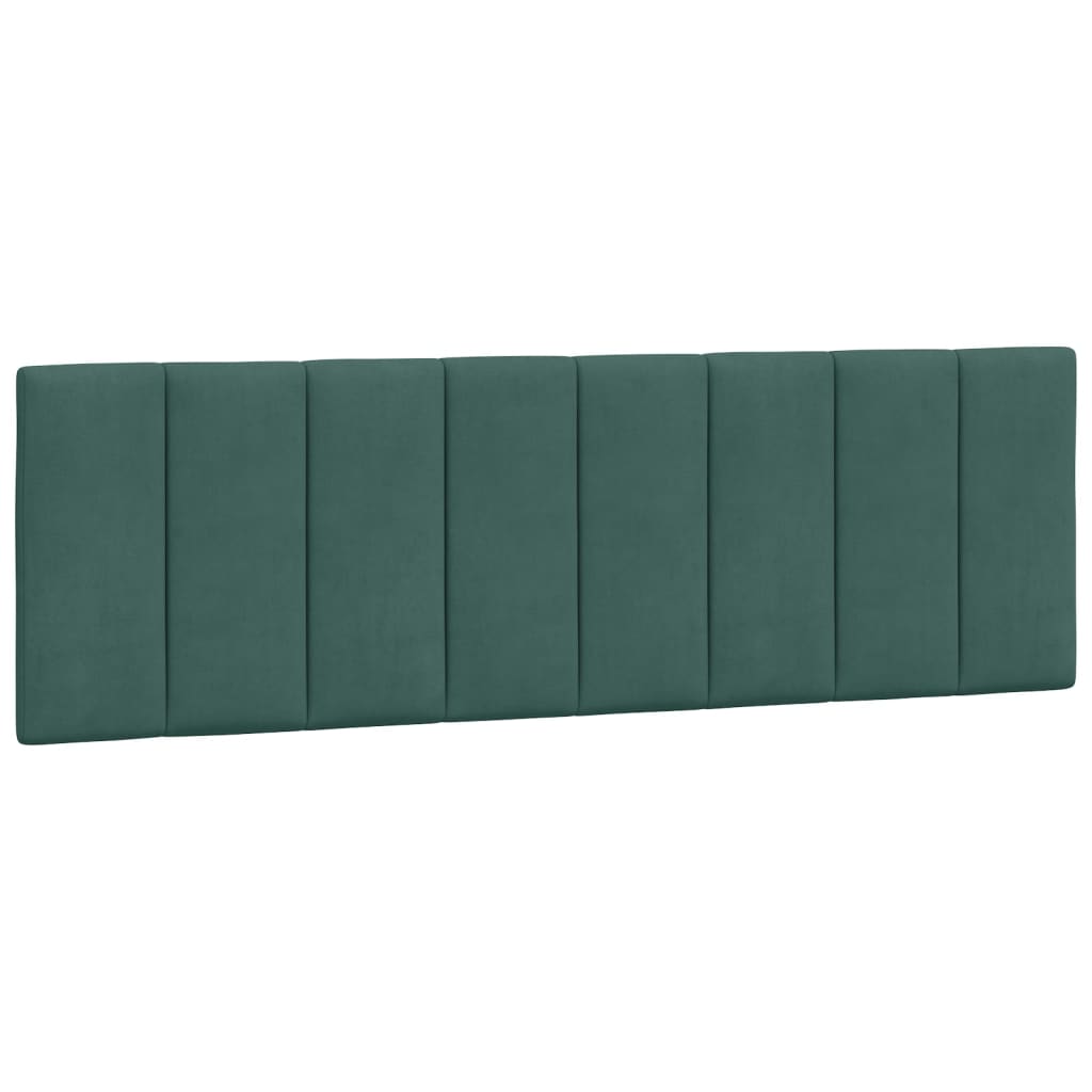 Giroletto con Luci LED Verde Scuro 160x200 cm in Velluto