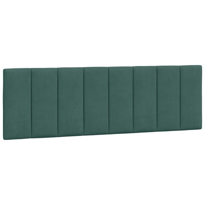 Giroletto con Luci LED Verde Scuro 160x200 cm in Velluto