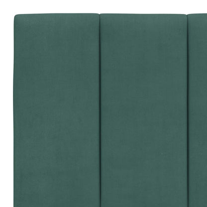 Giroletto con Luci LED Verde Scuro 160x200 cm in Velluto