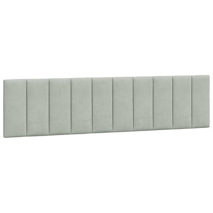 Giroletto con LED senza Materasso Hanko Grigio Chiaro 200x200cm