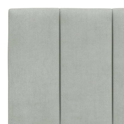 Giroletto con LED senza Materasso Hanko Grigio Chiaro 200x200cm