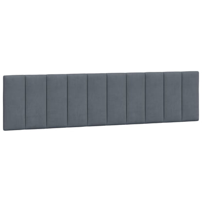 Giroletto con Luci LED Grigio Scuro 200x200 cm in Velluto