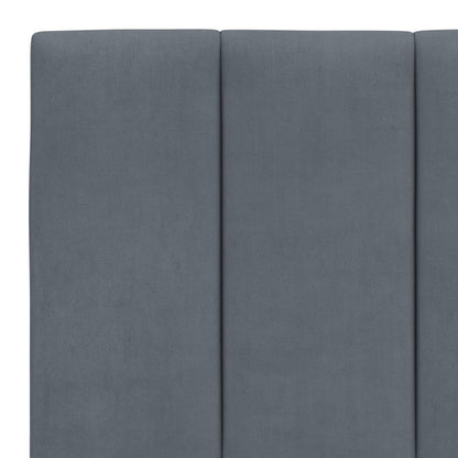 Giroletto con Luci LED Grigio Scuro 200x200 cm in Velluto