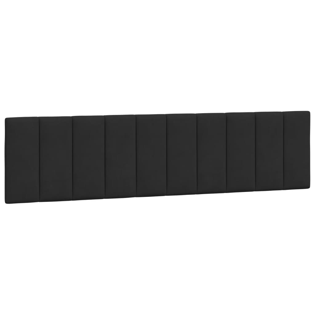 Giroletto con LED senza Materasso Hanko Nero 200x200 cm in Velluto - homemem39