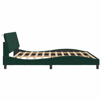 Giroletto con LED senza Materasso Hanko Verde Scuro 200x200 cm