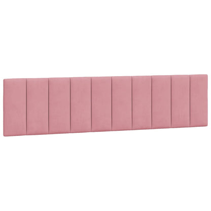 Giroletto con LED senza Materasso Hanko Rosa 200x200 cm Velluto