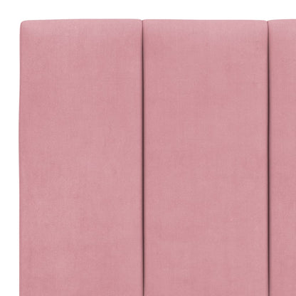 Giroletto con LED senza Materasso Hanko Rosa 200x200 cm Velluto