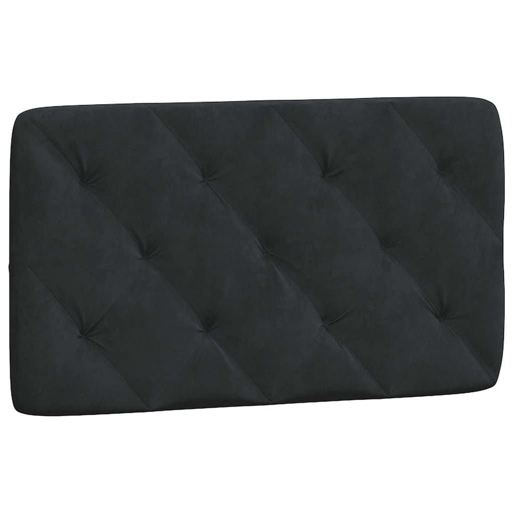 Giroletto con LED senza Materasso Nero 90x190 cm in Velluto