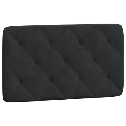 Giroletto con LED senza Materasso Nero 90x200 cm in Velluto