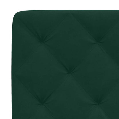 Giroletto con LED senza Materasso Verde Scuro 90x200 cm Velluto