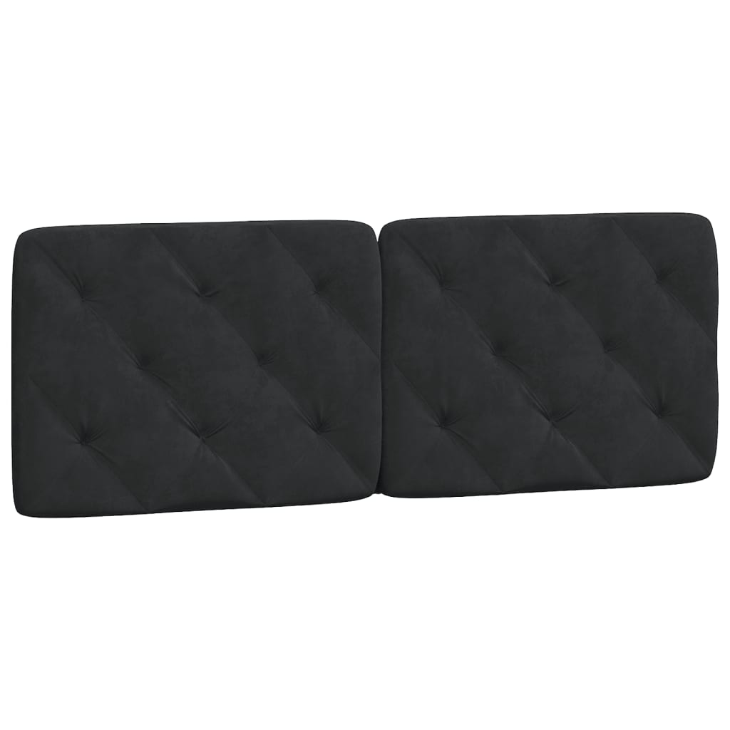 Giroletto con LED senza Materasso Nero 120x200 cm in Velluto | homemem39