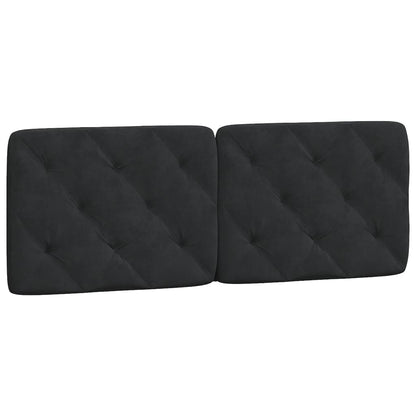 Giroletto con LED senza Materasso Nero 140x190 cm in Velluto