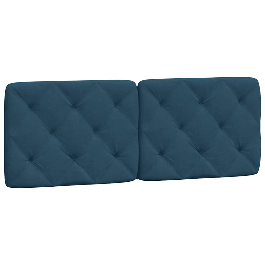 Giroletto con LED senza Materasso Blu 140x190 cm in Velluto