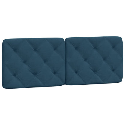 Giroletto con LED senza Materasso Blu 140x190 cm in Velluto