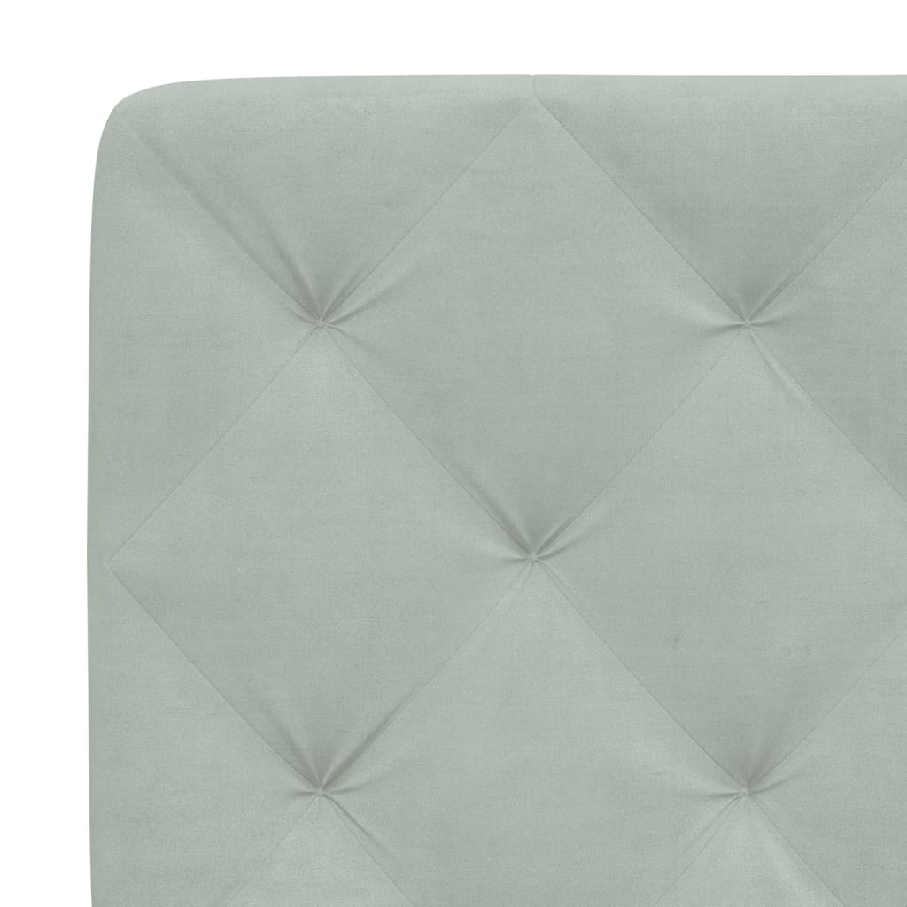 Giroletto con LED senza Materasso Grigio Chiaro 140x200 cm