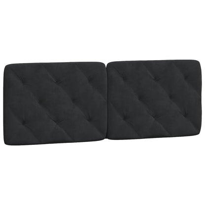 Giroletto con LED senza Materasso Nero 140x200 cm in Velluto