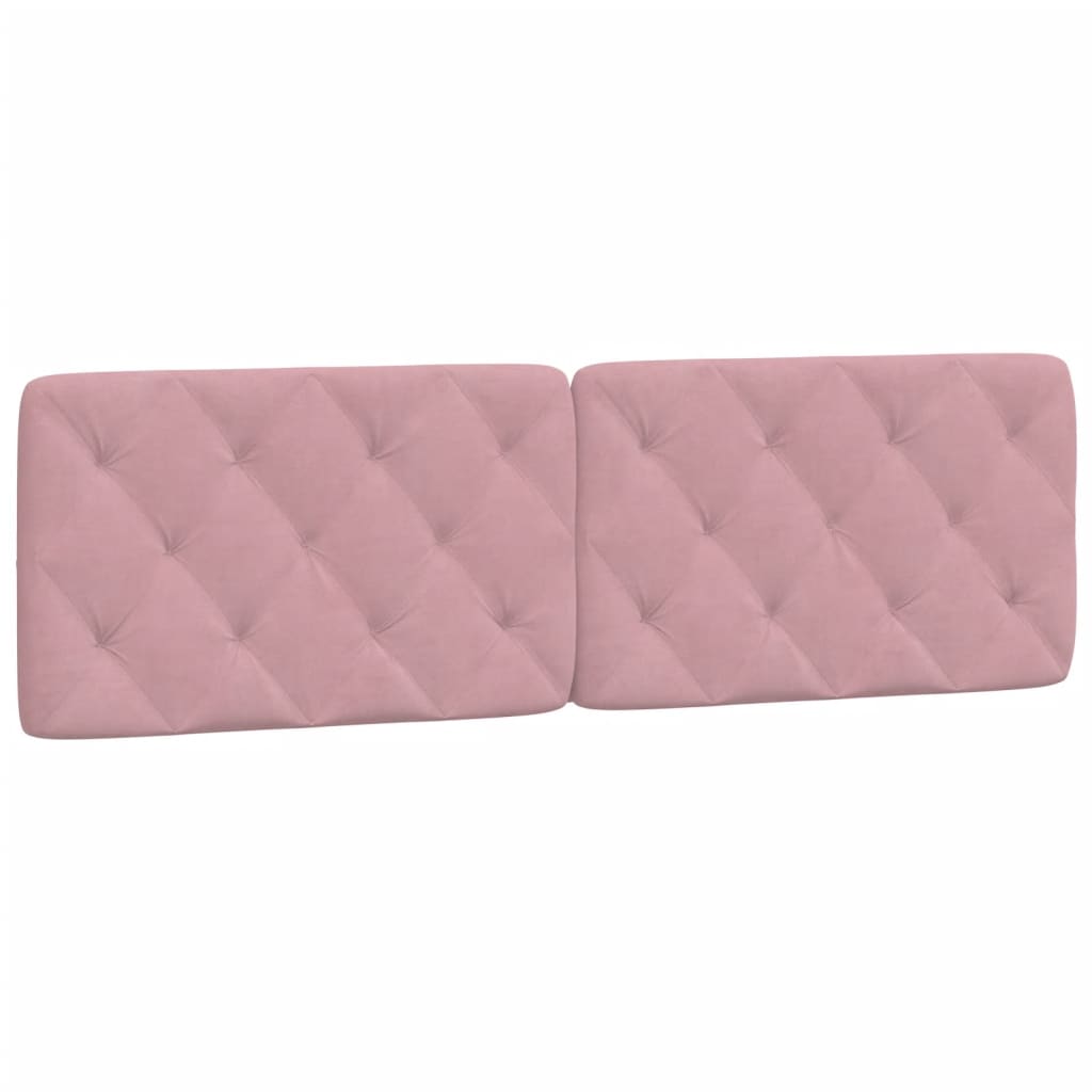 Giroletto con LED senza Materasso Rosa 160x200 cm in Velluto
